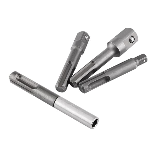 SDS Plus skaft til 1/4\" Hex Socket Adapter, kuglelåsdesign sikrer sikker forbindelse, universelt SDS Plus skaft passer til de fleste boremaskiner, kraftig