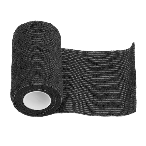 12 st Bandage Wrap Natur Latex Elastisk Självhäftande Wrap för Kor Hundar Hästar 10cm Svart