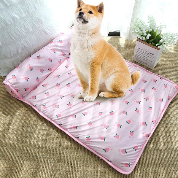 Pet Oasis, Kylkudde i Ice Silk för Små till Mellanstora Hundar, Självkylande Tygmatta med Stilren Design för Inomhus- och Utomhusbruk (23.6*31.4in)