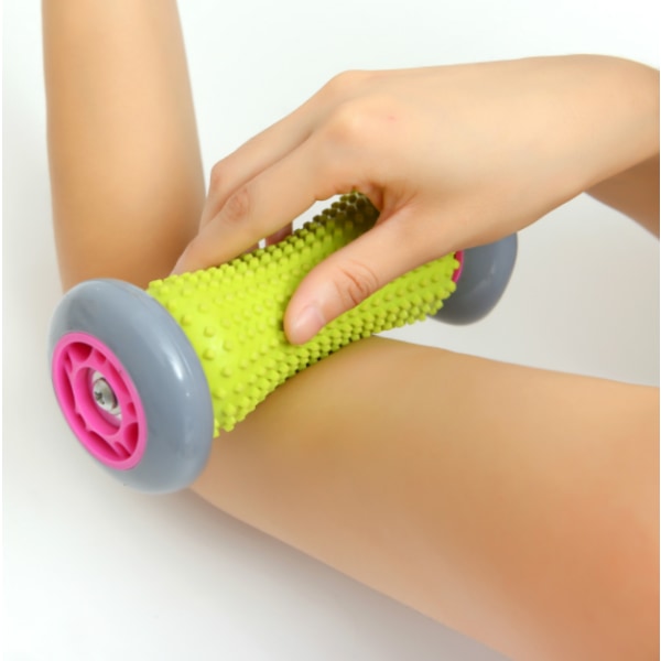 Fotvalsrulle Massageboll för lindring av plantar fasciit och reflexologimassager för djupvävnadsakupressuråterhämtning för avslappning av fot, rygg, ben och hand