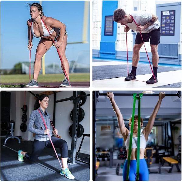Sports Pull Up Resistance och Assist band, träningsband | Styrkelyftband, Stretchband för rörlighet, Träningsband för Body Fitness Training, Haka