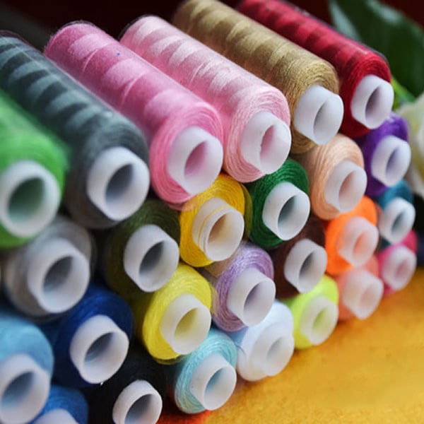 Blandade färger 30 spolar Polyester Sytrådar för alla ändamål