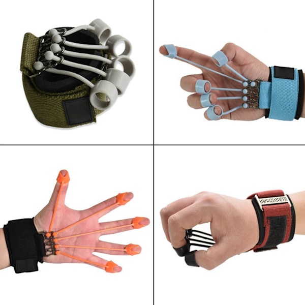 Finger och handsträckare tränare med motståndsband sträckare styrketränare fingerflexion extensions träningsstyrketränare
