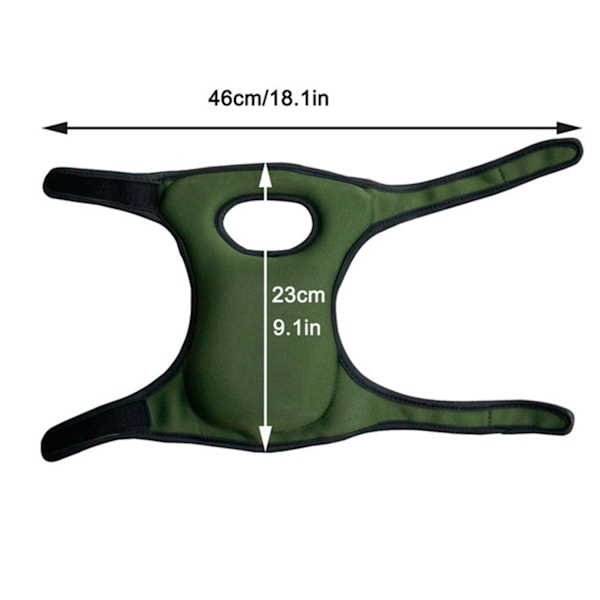 Knäskydd för trädgårdsarbete AntiScratch Knäskyddsmatta Knäskyddsskydd för utomhusträdgård (Militärgrön)