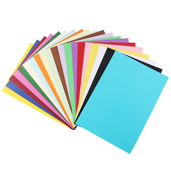 200 ark färgat papper, A4 Origami papper dubbelsidigt för barns konst- och hantverksaktiviteter (230gsm), 20 färger hantverkspapper kopieringspapper, 297mm X