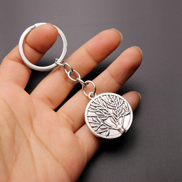 2 st onda öga nyckelring hållbar legering färgad glasyr amulett för lycka skydd