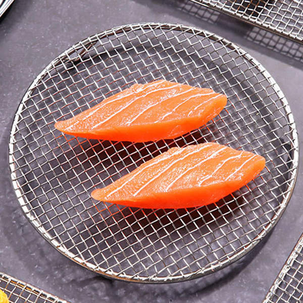 Kylställ i rostfritt stål för bakning, galler för matlagning, ugnssäkert för matlagning, rostning, grillning, stort runt 18 cm