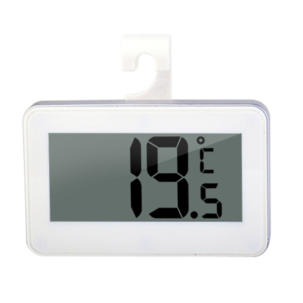 Digital Frysrumstermometer Vit Mini Känslig Energisparande Kylskåpstermometer för Hemmet