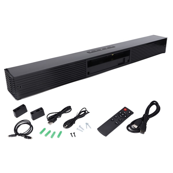 Ultratunn Soundbar med Förbättrad Ljudkvalitet, Bluetooth-anslutning för Din Hemma Bioupplevelse