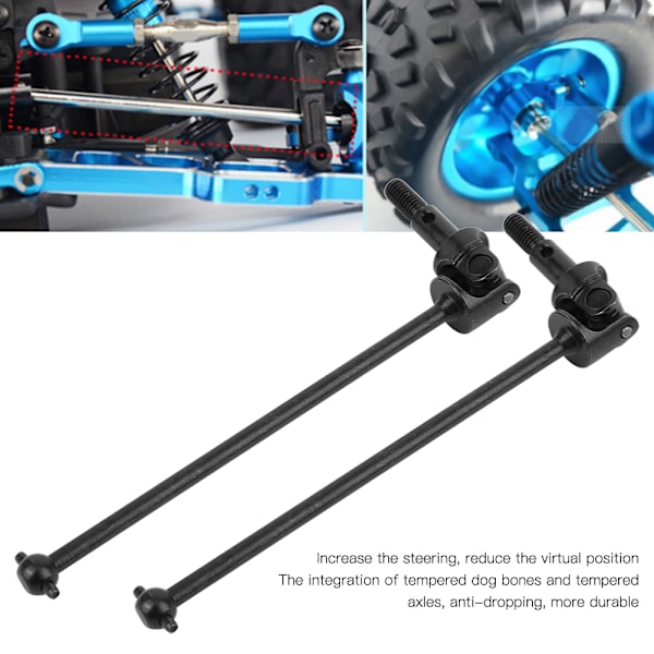 Universell drivaxel 108015 RC-delar tillbehör passar för HSP 1/10 RC-bil 94111 94108Svart