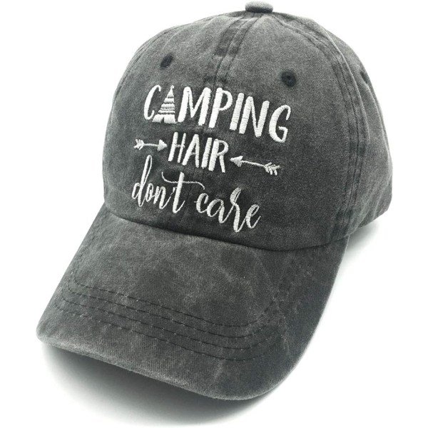 Campinghår bryr sig inte om vintage tvättad färgad justerbar cap