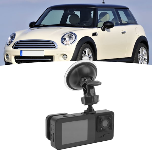 3-kanals bilkamera Fram Bak Inuti 1080P Rörelsedetektering 170° Vidvinkel Loop-inspelning G-sensor Parkeringssensor DVR