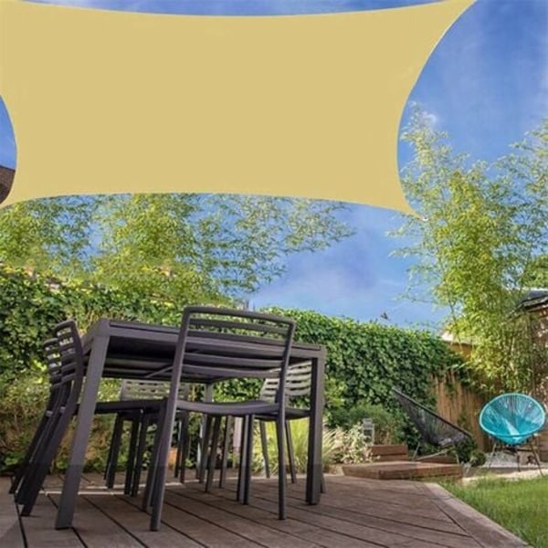 Rektangulär skuggskydd 2 x 3 m, för duk till pergola terrass balkong utomhusträdgård