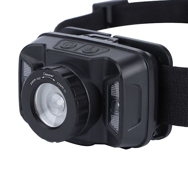 Utomhus Mini Stark LED-huvudlampa med hög effekt USB-laddning för cykling camping fiske