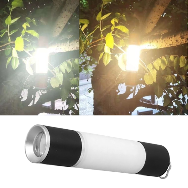 Ficklampor USB Uppladdningsbar Bärbar Justerbar Ljusstyrka Långvarig LED Ficklampa för Camping Vandring