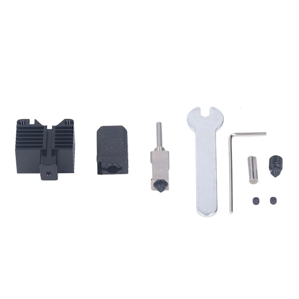 3D-skrivarmunstycke Hot End-kit Hotend Värmeavledning Block Halsrör Silikonöverdrag för Bambu LabX1