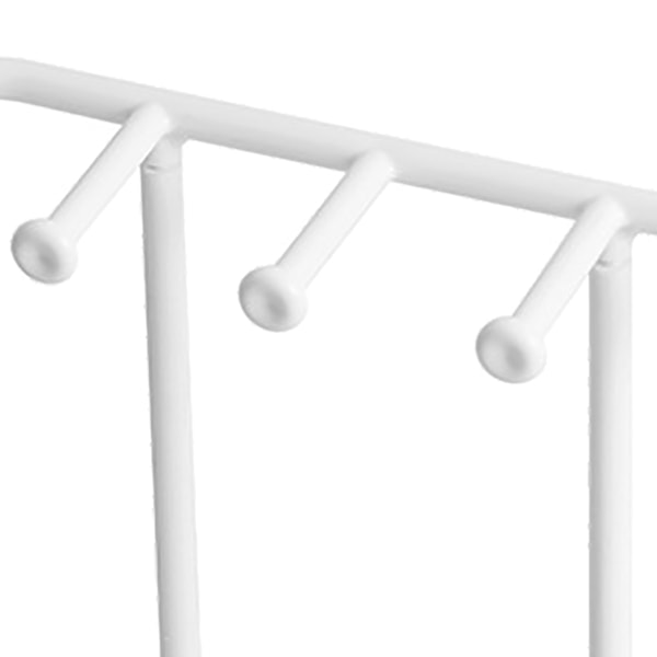 Smyckesställ för skrivbord Utrymmesbesparande PP Multifunktionell Smyckesorganisator för Örhängen Halsband Armband Vit