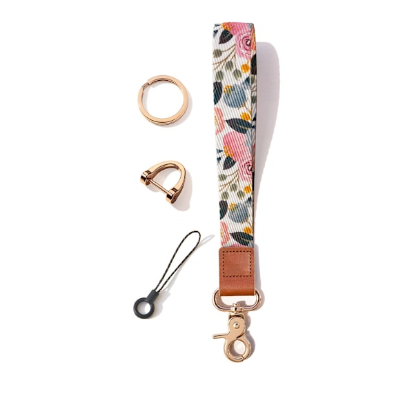 Lanyard lanyard lanyard, handrem med äkta läder för nycklar, mobiltelefoner, kameror, charms