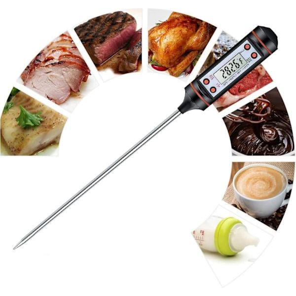Matlagningstermometer Kökstermometer Kötttermometer Ultralång