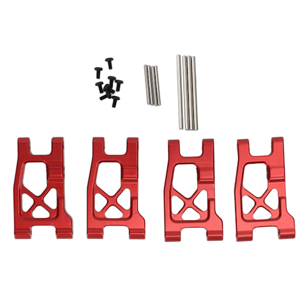 RC främre bakre svingarmar aluminiumupphängningsarmar set för Traxxas Latrax Teton för Desert Prerunner 1/18 RC bil röd