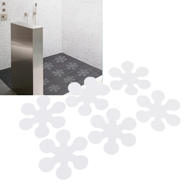 20 st badkarsdekaler transparent snöblomma form halkfri självhäftande badkarsdekaler för badrum pool