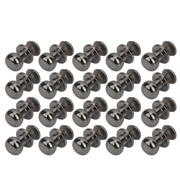 20 st 9 x 8 mm DIY zinklegering nitar runda huvudnippel spikväska skor tillbehör för läder, pistol färg