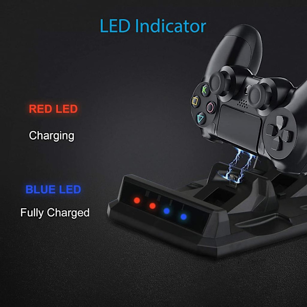 Kontrollbatterier, Xbox One X/One S/One Elite Dual Controller Laddningsstation med 2 Uppladdningsbara Batterier