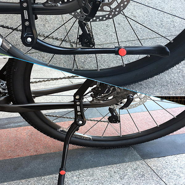 Cykelstöd, Justerbar Längd Halkfri Sula För 24-29 Tums Hjulcyklar, Tillverkat Av Robust Aluminiumlegering Med Breda Plastfötter För Att Förhindra