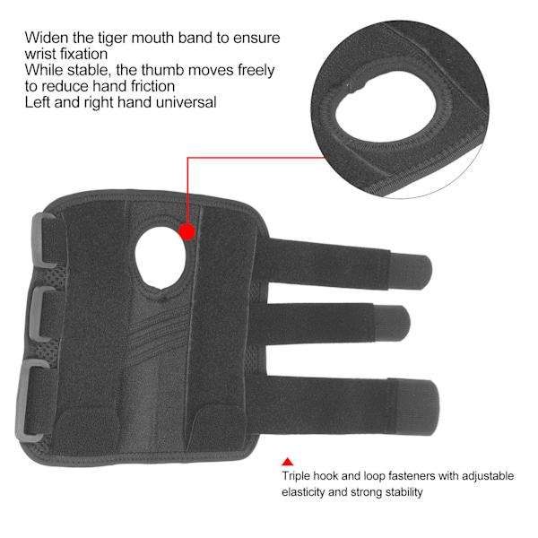 Universell handledsstöd Storlek Justerbar Tight Fit handledsstöd för basketboll tyngdlyftning