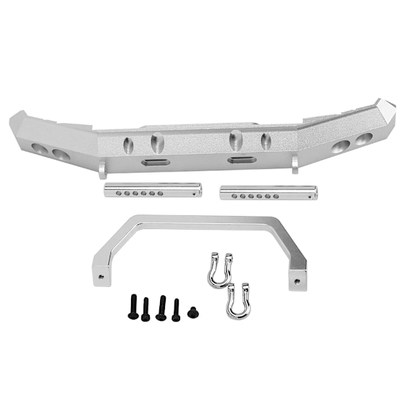 Aluminiumlegering RC Front Bumper Guard Reservdelar Uppgradering Tillbehör för RGT 1/10 Truck Overland Rock Cruiser EX86100(Silver B R86025S )