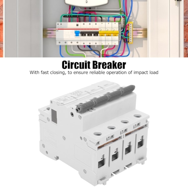 DC-strömbrytare Mini DIN-skena Installationsskyddsutrustning GYM9‑C63 4P 1000V