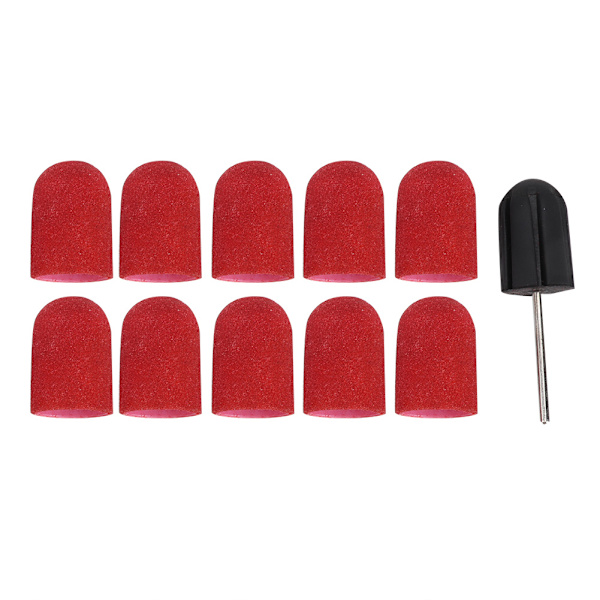 Nagelkonst slipband nagelpolering slipverktyg slipband keps 16 x 25 mm (röd)