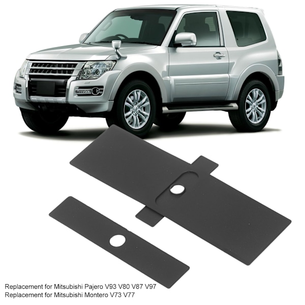 Dammskydd för växelspakslucka 2 st Växelspakslucka Trim Strip 8015A066 Ersättning för Mitsubishi Pajero V93 V80 V87 V97