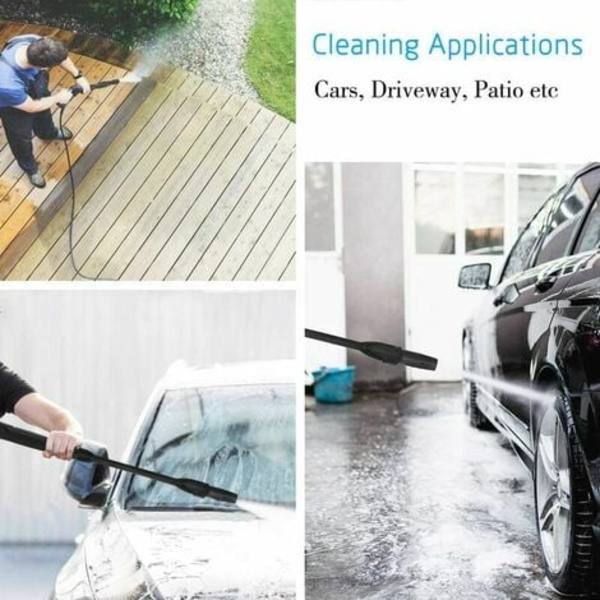 Roterande lans för Karcher K1 K2 K3 K4 K5 K6 K7 högtryckstvättar, tvättpistol med justerbart munstycke jettillbehör Turbo lans för Kärcher K1 K7