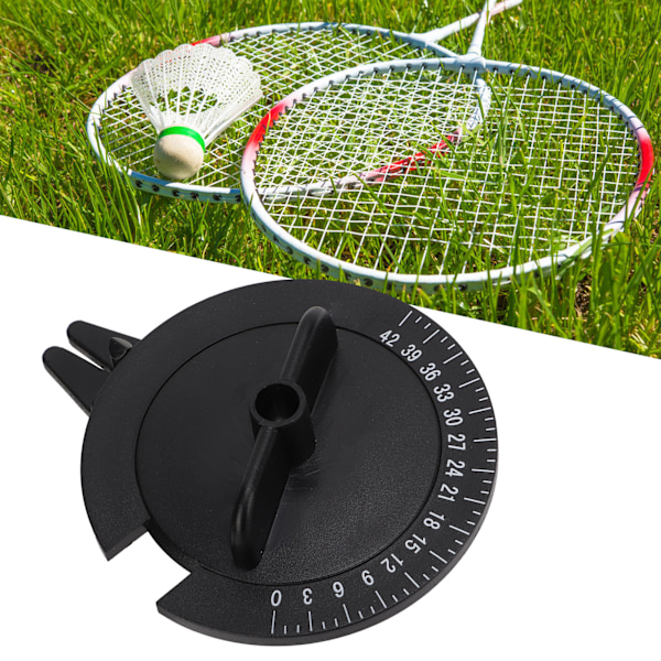 Badmintonracket-spänningskalibrator i plast, badmintonracket-strängmätare, strängmaskinverktyg, svart