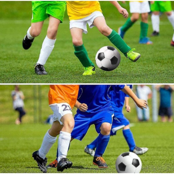 Fotbollsbenskydd för barn, lättviktiga benskydd med omfattande skydd och kollisionsförebyggande design för pojkar och flickor, ventilerande benskydd för