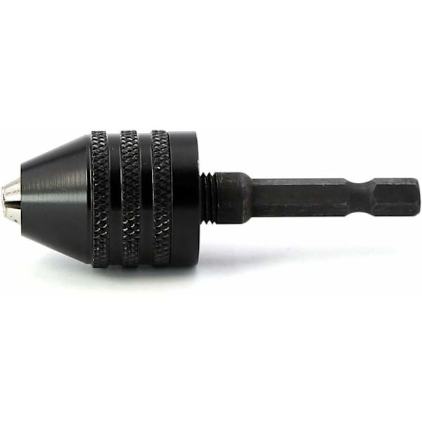 Nyckellös Borrchuck med Hex-skaft, Snabbväxlingsadapter för Borr, Aluminiumlegering för Tunga Applikationer, Spännvidd 0,3 - 6,5 mm