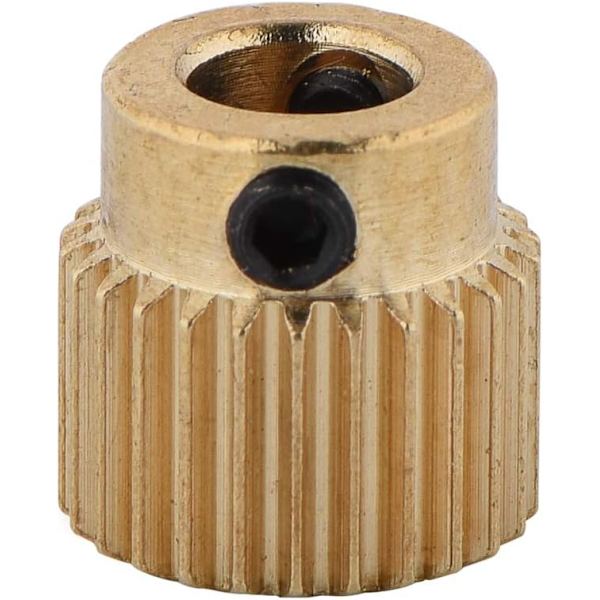10 st delar mässing extruderhjul 26 tänder mässing extruderhjul för CR-10.CR-10S, Ender 3 extruder, Ender 3 Pro, MK7 MK8(26 tänder)