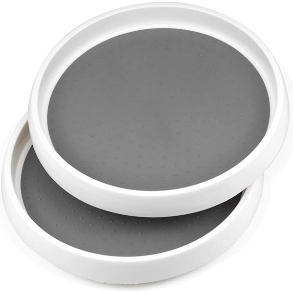 Halkfri Lazy Susan Snurrbricka för Kök, Enkel 360° Rotationsorganisatör för Kryddor, Smaktillsatser, Skafferi, Badrum, Kylskåp, Bänkskiva