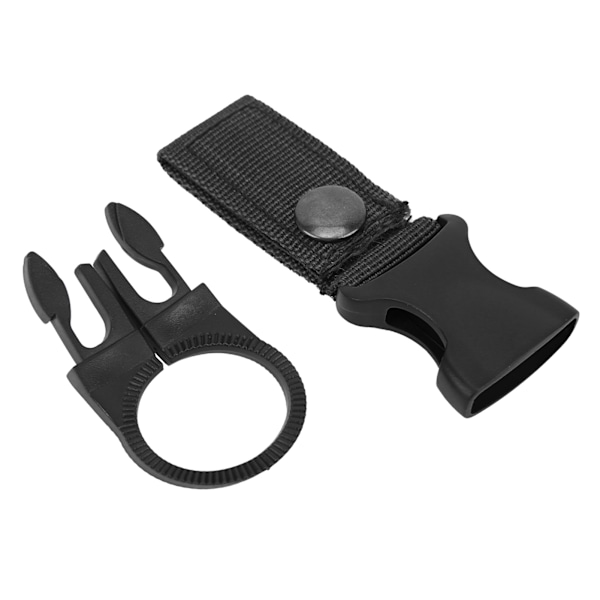 Portabel Vattenflaskringhållare för Utomhusaktiviteter, Användning i Flera Scener, Lättviktigt Bältesklämma för Camping Vandring Resor (4-pack)