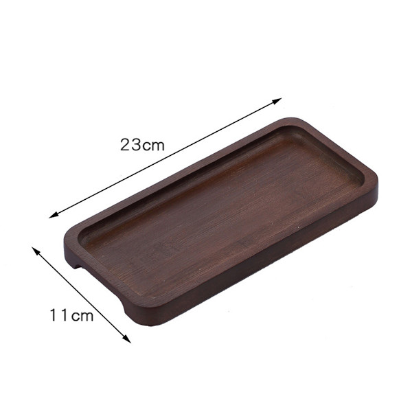 Kaffe-bricka i bambu, japansk tebricka, fruktfat för hushåll, soffbord, stor