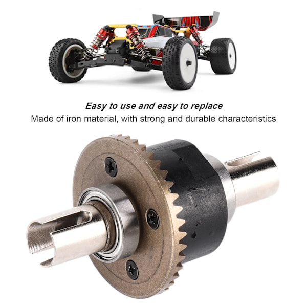 RC Differential Stabil Liten Kompakt Lätt Utbytbar Praktisk Modellbilstillbehör för Wltoys 104001 1/10