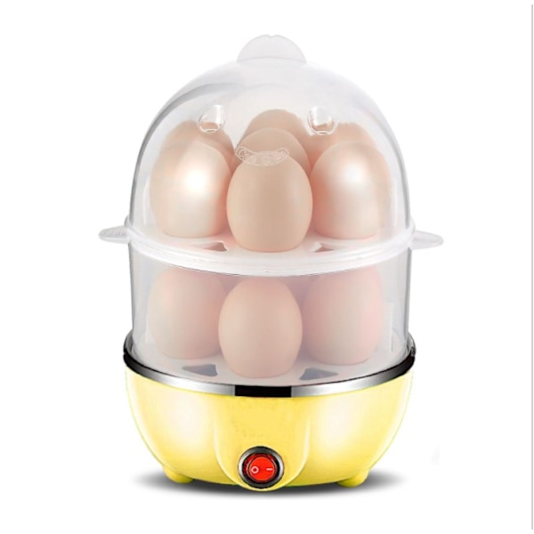 Egg Chef Deluxe: Multifunktionell snabb äggkokare, automatisk avstängning säkerställer perfekt kokta ägg, lätt att rengöra design, stor kapacitet för 14 ägg