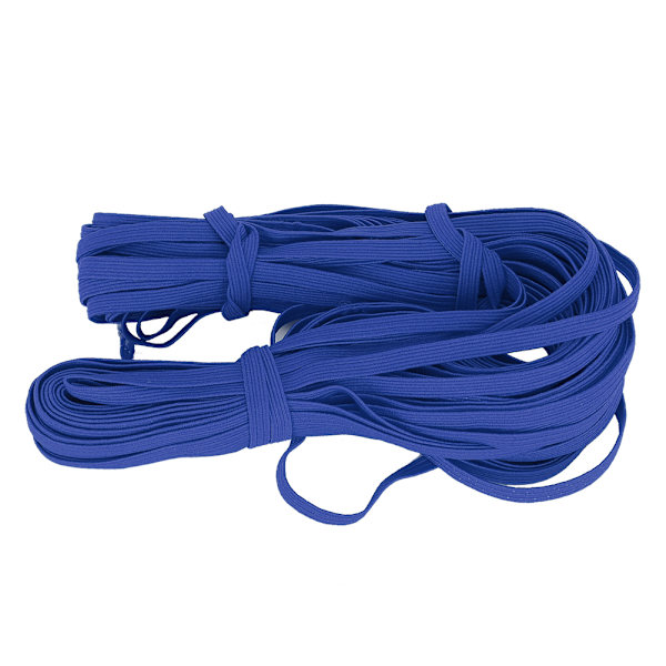30 meter/rulle elastiskt band platt färgglad flexibel repband klädtillbehör 6mm kunglig blå
