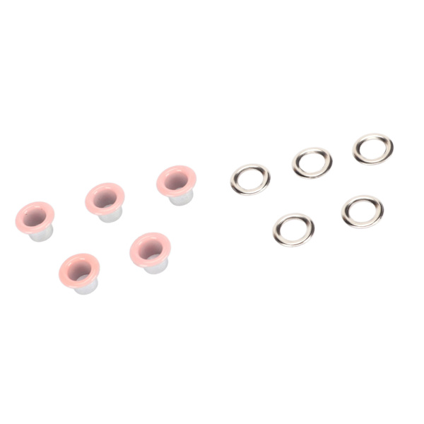 500 set grommetkit 6mm rund robust koppar livlig färg bred applikation öljettkit för läderkläder tyg rosa