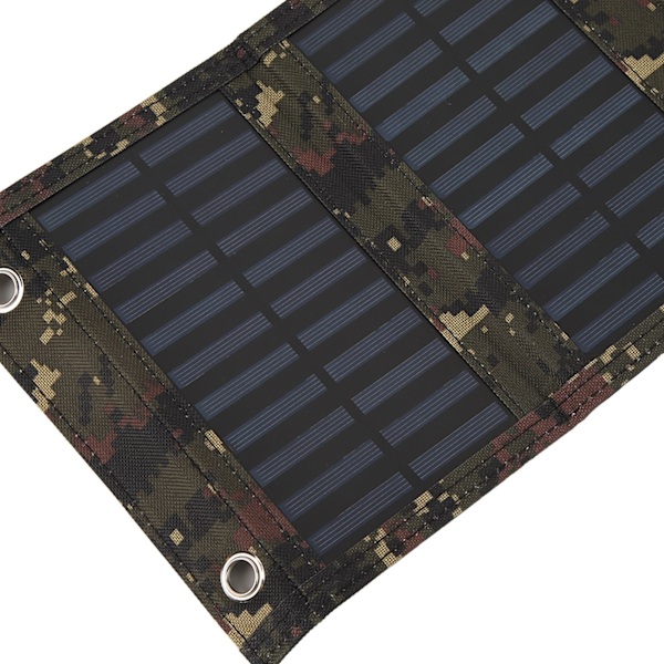 Fällbar Solpanel med USB-port 5.5V 20W Monokristallin Hög Effektivitet IP65 Vattentät för Utomhus Camping Kamouflage