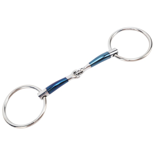 Hästmunstycke 5,1 tum 130 mm Snaffle Bit Rostfritt stål Mjuk kant Komfort Stall Hästtillbehör för gård