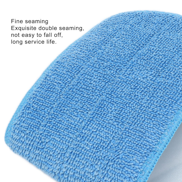 5PCS Mikrofiberplatt Moppdyna Moppning Rengöringsduk Ersättning för 14x41cm Kardborreband Mopp Universal