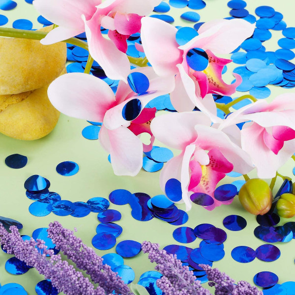 Runda konfettiprickar av silkespapper för bröllops- och födelsedagsfestdekorationer, 20 g/förpackning 1,0 cm