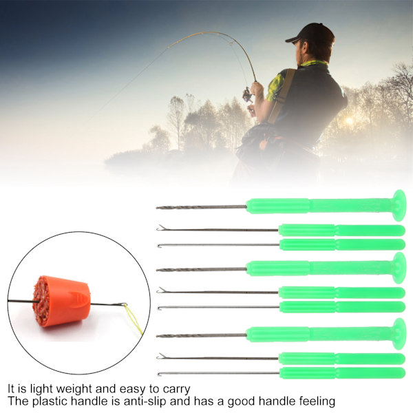 3 Set Karpfiske Rigging Bait Needle Tool Harpoon NeedleLatch NeedleDrill Kit